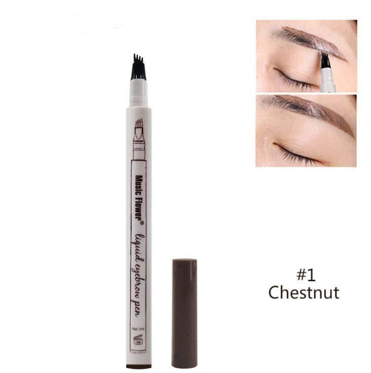 Waterproof Natural Eyebrow Pen Four-claw Eye Brow Tint Fork Tip Eyebrow Tattoo Pencil