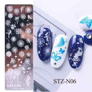 Nail print long steel plate