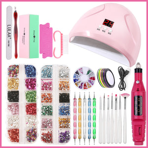 Nail Lamp Nail Art Sticker Drill Tool Set