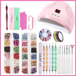 Nail Lamp Nail Art Sticker Drill Tool Set