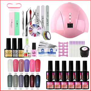 Uv Phototherapy Nail Polish Glue Nail Set