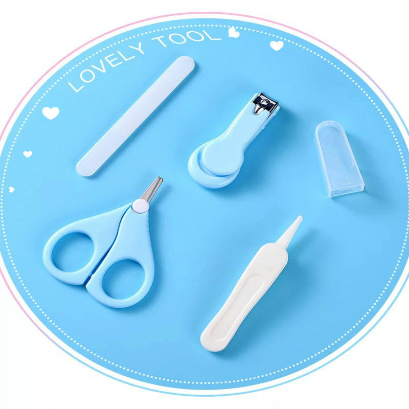 Baby Nail File Combination Set Baby Nail Clipper Four-Piece Set Baby Safety Nail Clipper