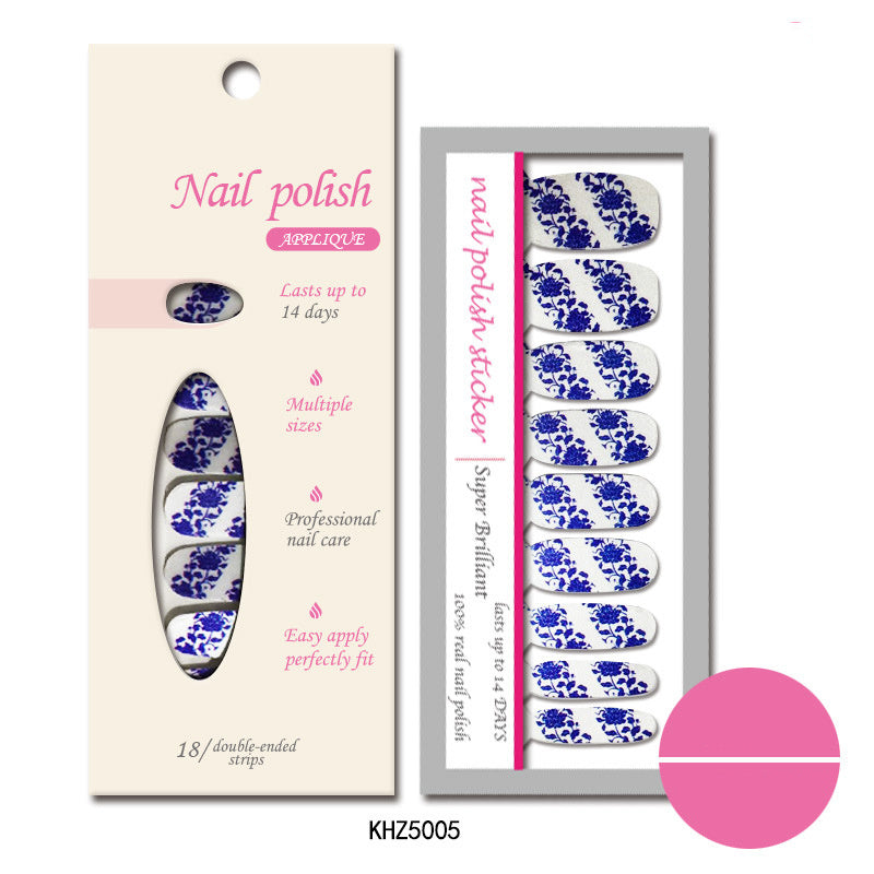 Pearl gloss nail polish film nail sticker