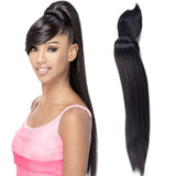 Women's chemical fiber bangs ponytail wig