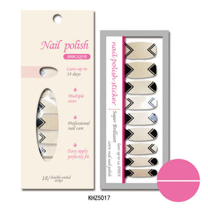 Pearl gloss nail polish film nail sticker