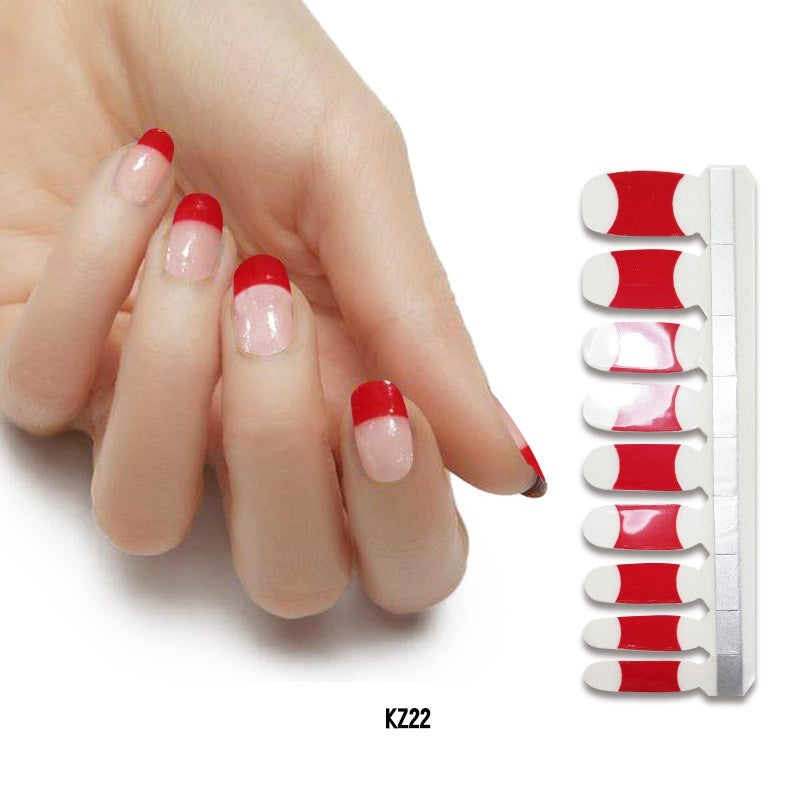 Pearl gloss nail polish film nail sticker