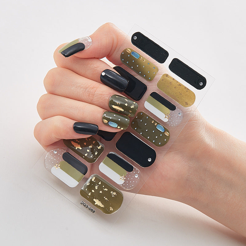 Laser Nail Polish Film Fashion Nail Stickers