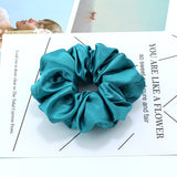 Bright Color Satin Cloth Circle Large Intestine Circle Headdress