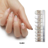 Pearl gloss nail polish film nail sticker