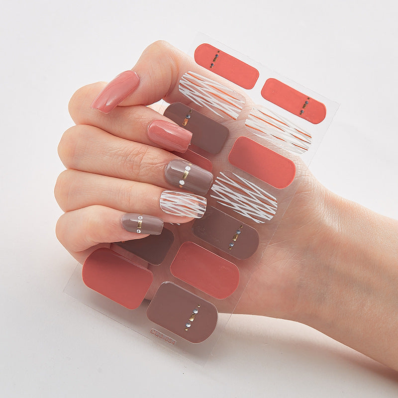 Laser Nail Polish Film Fashion Nail Stickers