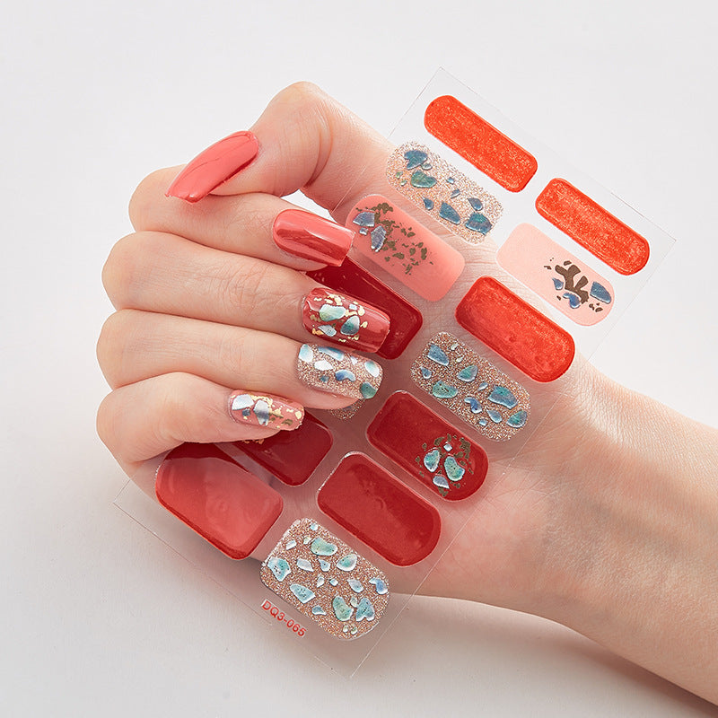 Laser Nail Polish Film Fashion Nail Stickers