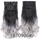 Straight hair wig piece clip hairless hair extension piece