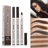 Waterproof Natural Eyebrow Pen Four-claw Eye Brow Tint Fork Tip Eyebrow Tattoo Pencil