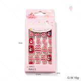 Christmas Cute Children Nails 24 Pieces Wearable