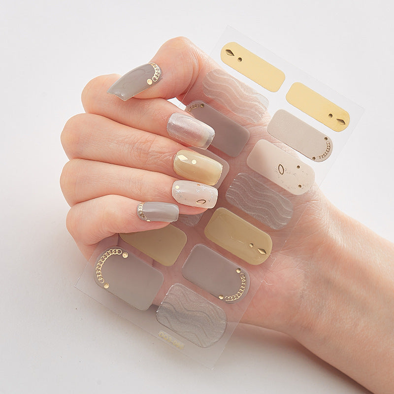 Laser Nail Polish Film Fashion Nail Stickers